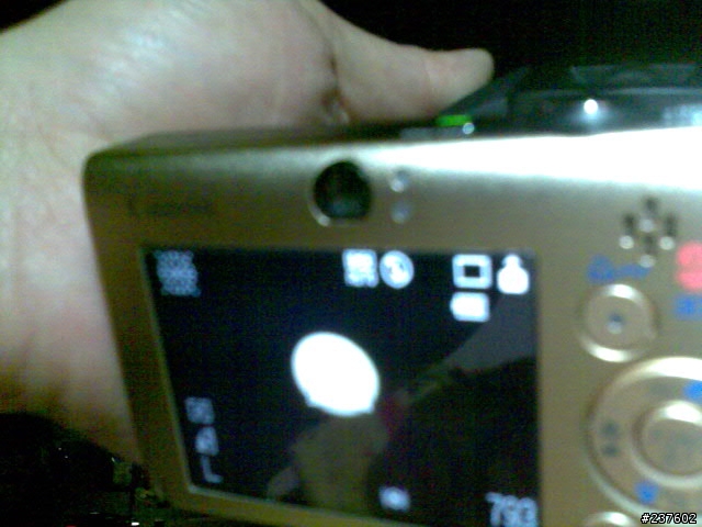 Canon IXUS 80IS 利用望遠鏡 拍出大月亮