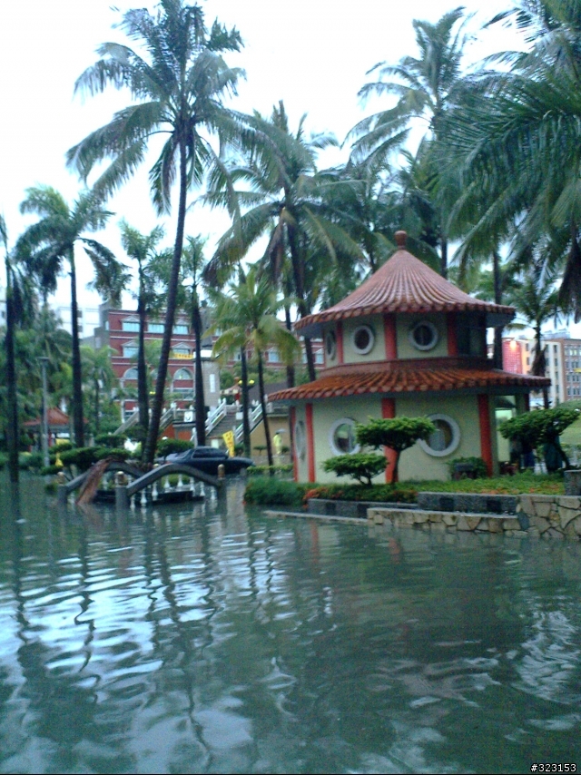 雨下不停…崑山又泡水了@@