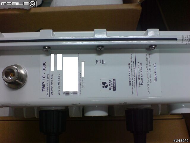 Wimax產品 開箱文-Proxim Wimax Tsunami MP.16 3500
