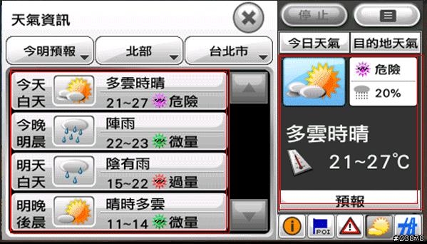 我的C520T 不會報氣象阿