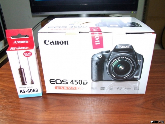 [不專業] 我的450d 開箱文 & 小比較a300.......