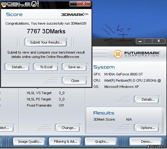 技嘉8600GT Zalman 3dmark實測