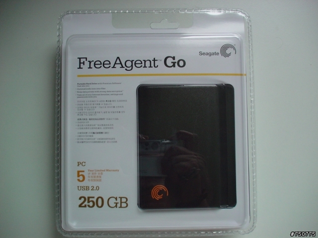 [開箱]Seagate FreeAgent Go系列2.5吋 250GB行動硬碟