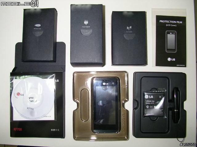 [開箱] LG KF700 簡易開箱分享......