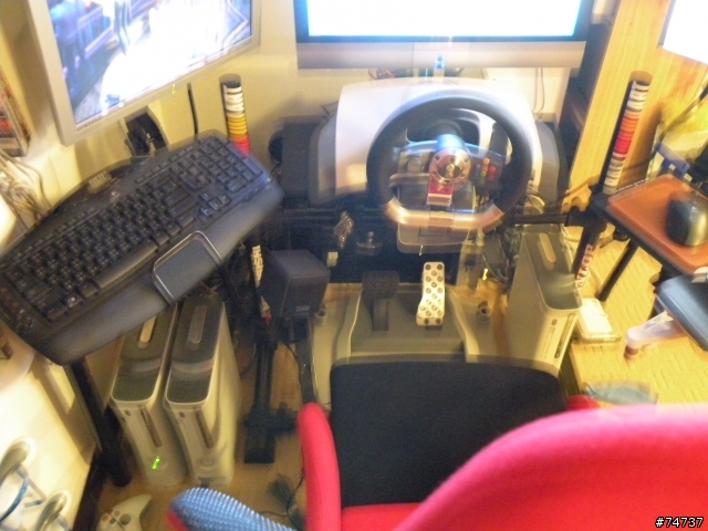 [組裝開箱文]家用  DIY  xbox360  蒼蠅人專用多螢幕賽車座(6/4初版定裝照)