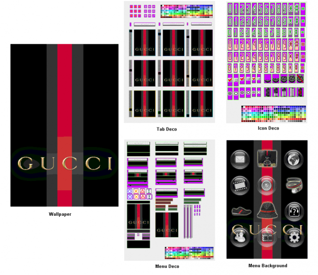 [分享] 920T 画面デコ -- Gucci