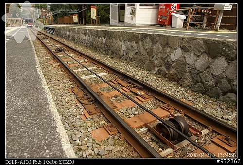 日本神奈川 箱根--箱根登山ケーブルカー(登山纜車) 階梯式的纜車箱