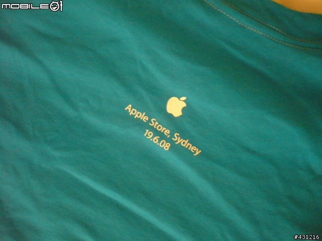 限量2500件的蘋果T恤開箱文