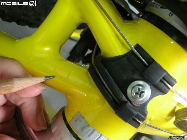 你的FUJI愛車車架上有修補的痕跡嗎,這樣算瑕疵嗎?這樣可以換車架嗎