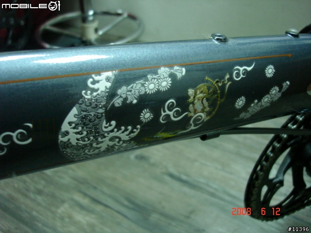 『阿元分享』（DAHON SP8包膜設計圖＆材料裁切公開）『悽慘』我家女皇的DAHON SP8受傷了補漆外加包膜搶救術...增加申明文～