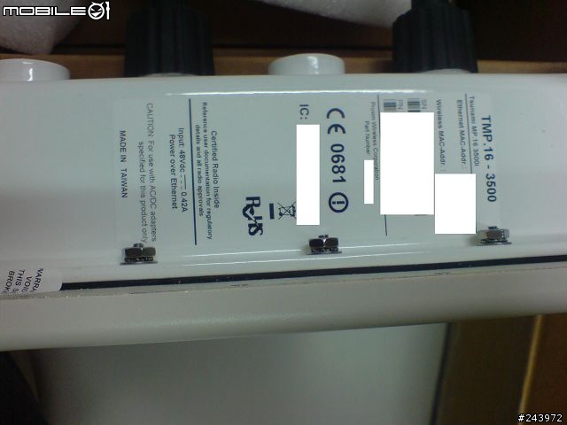 Wimax產品 開箱文-Proxim Wimax Tsunami MP.16 3500