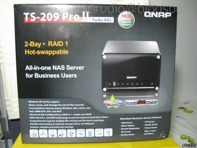 09系列的第二代,Qnap TS-209 Pro II Turbo Station開箱
