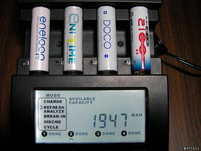3號低自放電池內容量實測