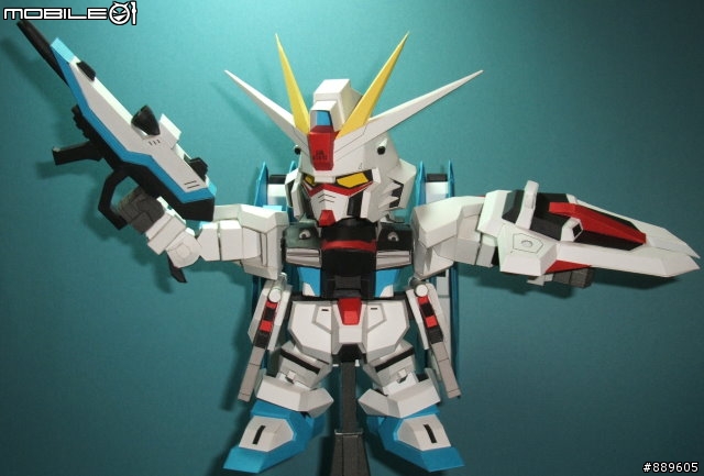 [分享]3D 紙模型 新手的 SD Freedom Gundam