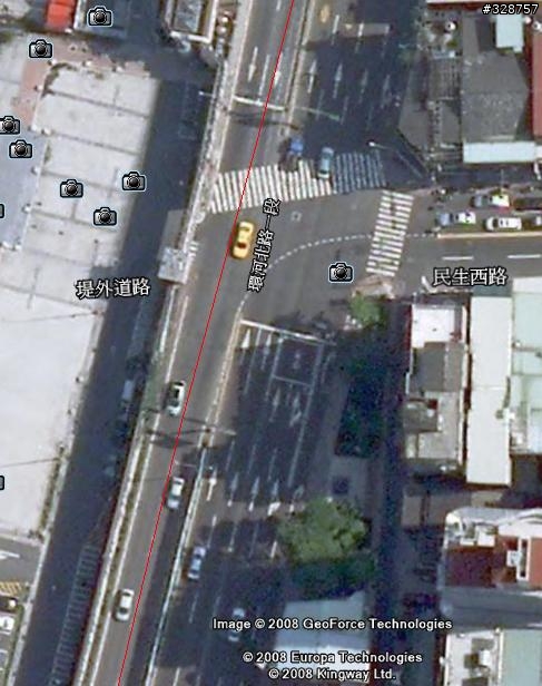 最近幾天google earth北市的地圖解析度,變為高解析度了!