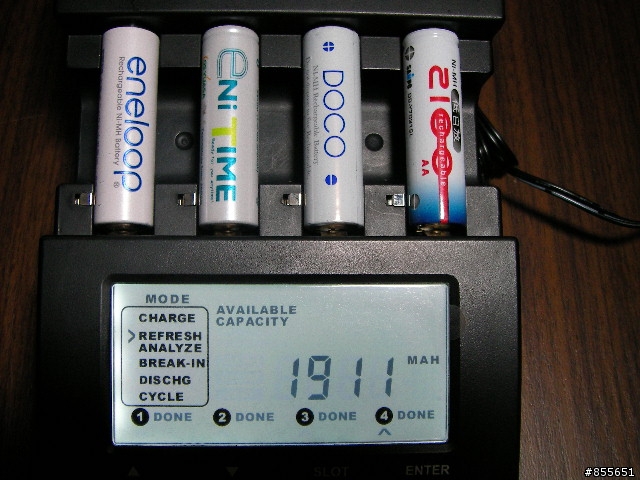 3號低自放電池內容量實測