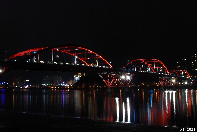 「分享」關渡大橋 左岸各角度夜拍