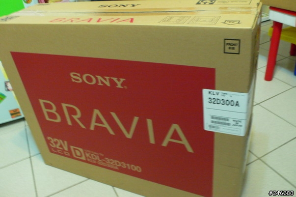 購入 Sony BRAVIA KDL-32D300A [開箱]
