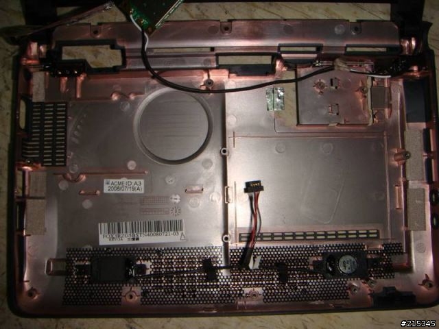Aspire One XP版 開箱 10/6 3305 bios +7200rpm硬碟更換