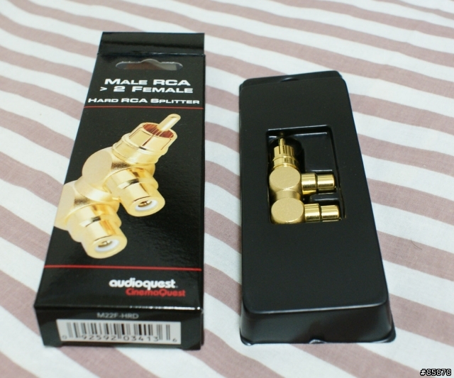 [開盒分享]Audioquest Male RCA 2 Female / RCA一轉二轉接頭