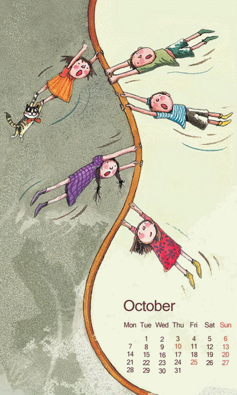 480*800自製幾米動態圖桌布及靜態桌布