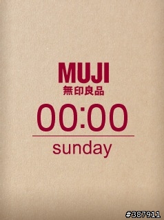 {240x320}-MUJI無印良品-內附FLASH時鐘（176x220於第二頁）-已停止分享