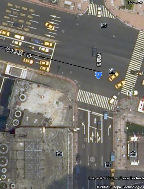 最近幾天google earth北市的地圖解析度,變為高解析度了!