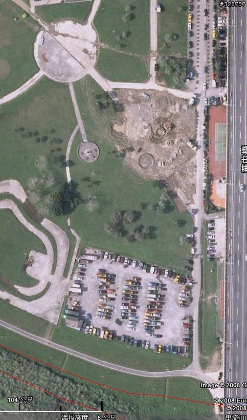 最近幾天google earth北市的地圖解析度,變為高解析度了!