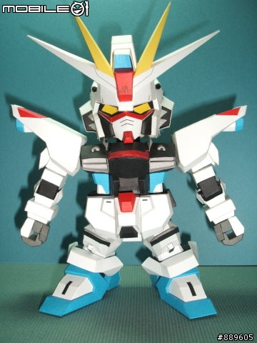 [分享]3D 紙模型 新手的 SD Freedom Gundam