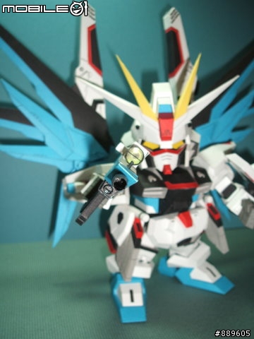 [分享]3D 紙模型 新手的 SD Freedom Gundam