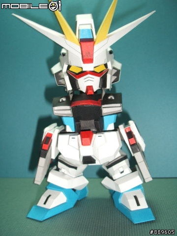 [分享]3D 紙模型 新手的 SD Freedom Gundam