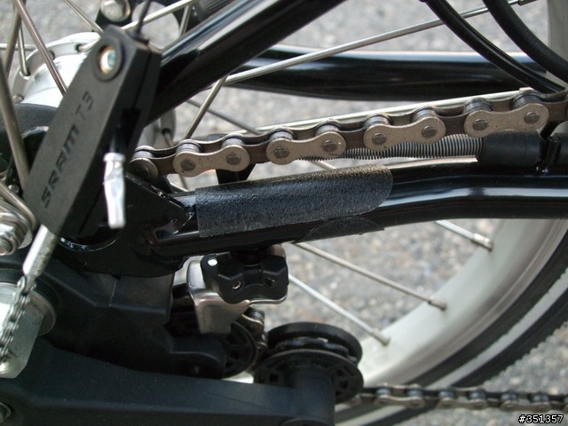 [BROMPTON] 收折時鏈條會磨到後下岔