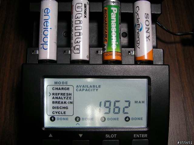 3號低自放電池內容量實測