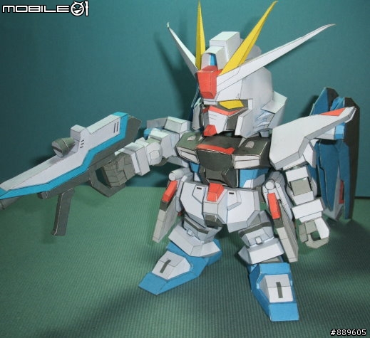 [分享]3D 紙模型 新手的 SD Freedom Gundam
