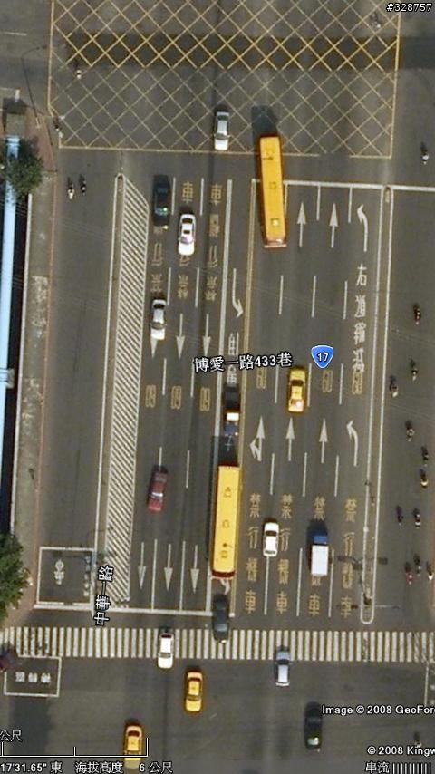 最近幾天google earth北市的地圖解析度,變為高解析度了!