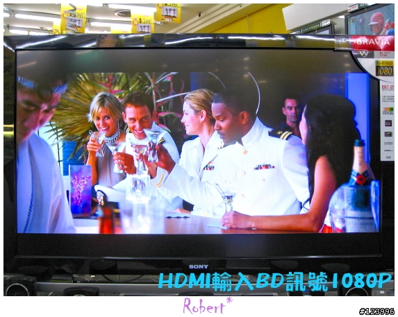 [也是開箱] 熱門 SONY 52吋液晶電視 52W4000  BD訊號測試