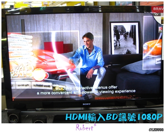 [也是開箱] 熱門 SONY 52吋液晶電視 52W4000  BD訊號測試