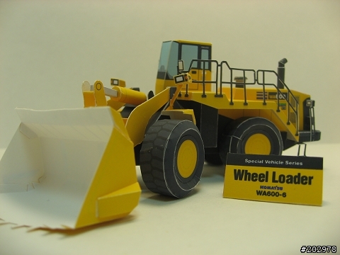 [分享] 3D紙模-Wheelloader/巨型裝載車