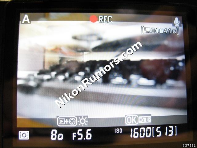 Nikon D90 新增錄影功能的 LCD 畫面 - Just a rumor ??