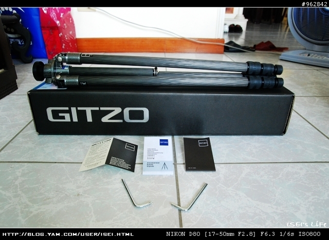 [開箱]GITZO GT1531 碳纖維腳架不專業開箱