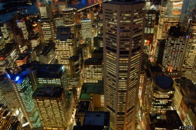 雪梨塔+達令港夜景
