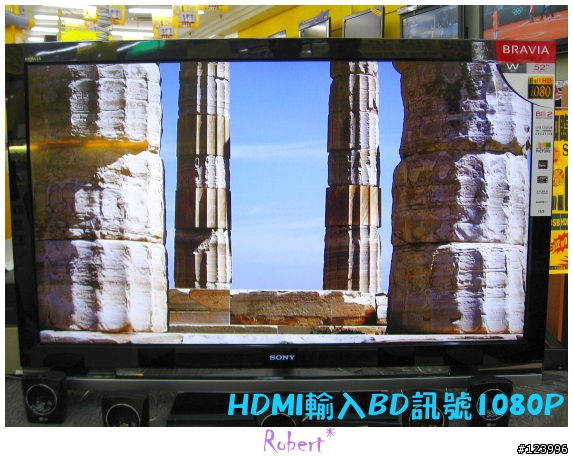 [也是開箱] 熱門 SONY 52吋液晶電視 52W4000  BD訊號測試
