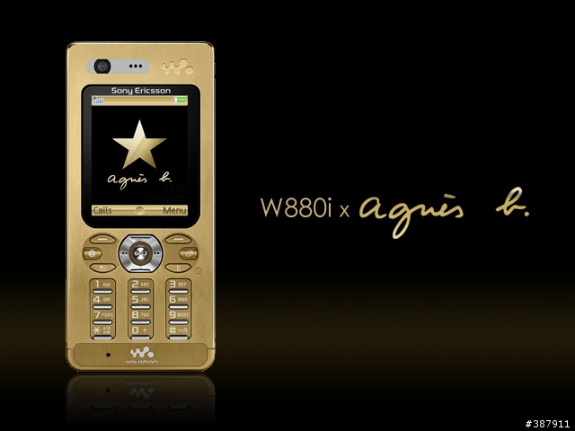 {W880i金色專用}-agnès b.黑金版-已停止分享