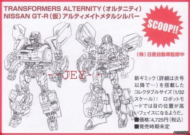 Transformer toys take on Nissan GT-R