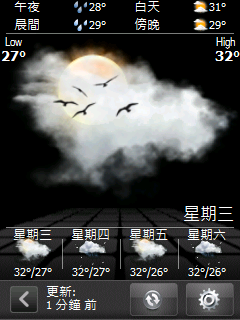 [介紹]隨天氣更新主畫面(更新中央氣象局資料SPB Mobile Shell 2.~ Diamond風格Theme)+四分頁聯絡人