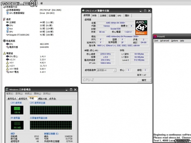 [問] AMD 3000+ & ASUS A8N-E 還可以超嗎(附圖 以可正常顯示)