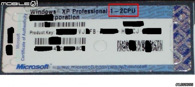 [首問]四核心的新電腦安裝 Windows XPP 1-2 CPU 版本