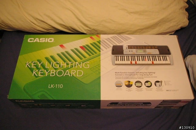 98元 的感動  CASIO LK-110 魔光電子琴 科技音樂速成班