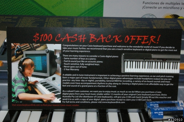 98元 的感動  CASIO LK-110 魔光電子琴 科技音樂速成班