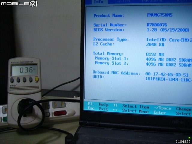 升級123，Fujitsu日規MG75XN (S6510) ，升級DDRII 8GB + T8300
